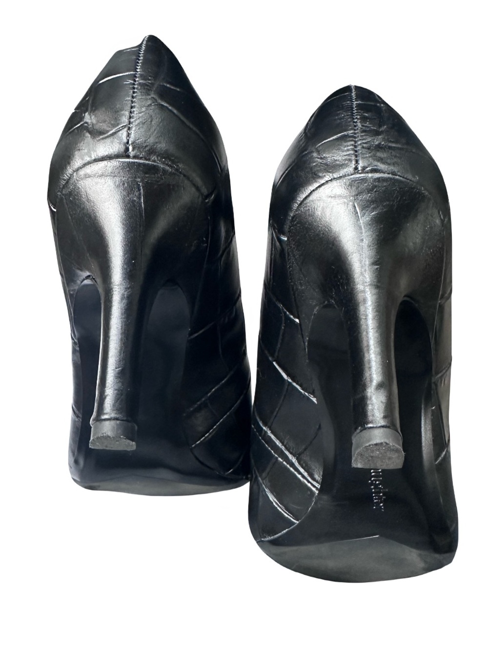 Favorite Daughter Black Croc Leather
Pointed Toe Kitten Heel Pump Size 9.5 - Picture 4 of 6